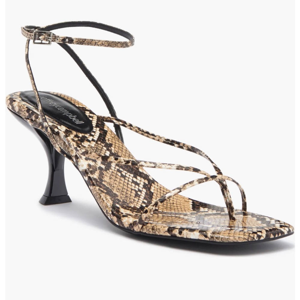 NWT Jeffrey Campbell Snakeskin Lace-Up Heels